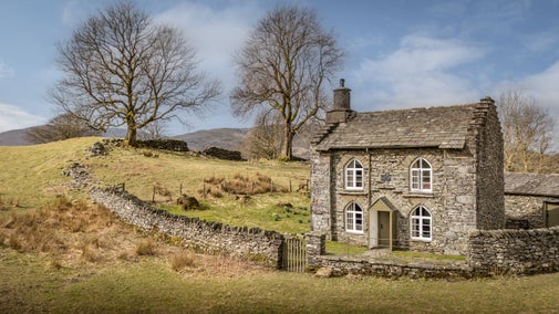 The exterior of Rose Castle Cottage, Cumbria